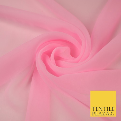 150 COLOURS - Premium Plain Dyed Chiffon Fine Soft Georgette Sheer Dress Fabric - Picture 43 of 126