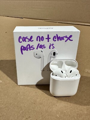 Apple Airpods 2 with Charging Case MV7N2BE/A Headphones DEFECTIVE