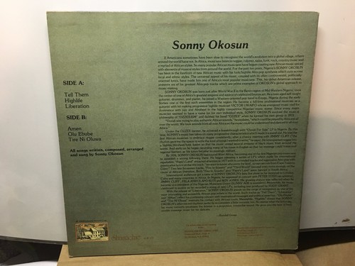 SONNY OKOSUN - Liberation ~ SHANACHIE 43019 {nm orig} Recorded: 1984 - NICE - Bild 3 von 4