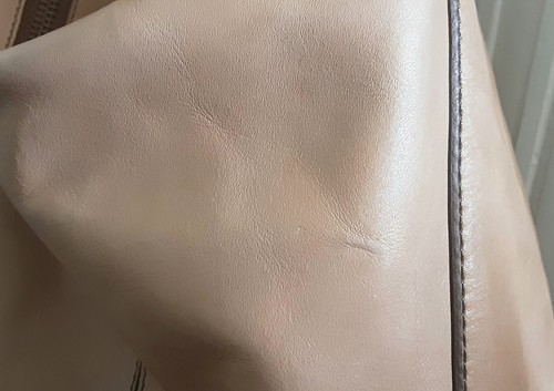 Fossil Soft Slouchy Tan Leather Shoulder Bucket/Hobo/Tote Bag - 第 16/21 張圖片