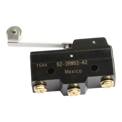 Micro BZ-2RW82-A2 Basic Switch, Large Premium, Roller Lever, SPDT 15A, BZ Series