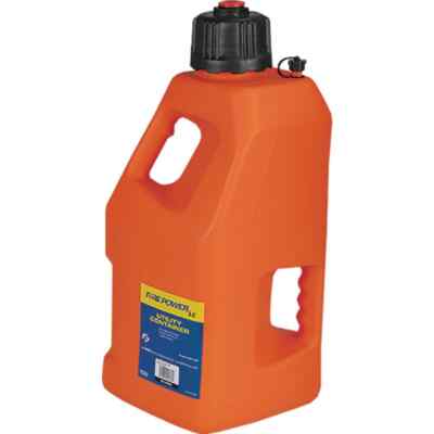 5 Gallon Utility Liquid Container - Orange, Ergonomic Design, Graduated