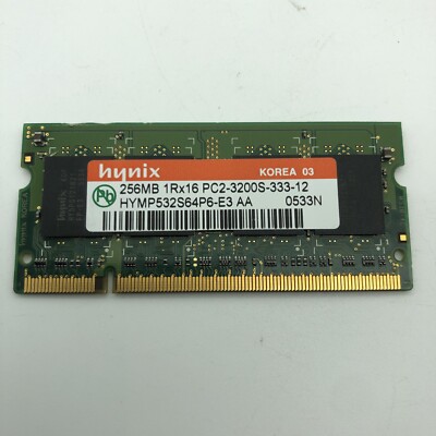 256MB PC2-3200s DDR2 400Mhz SoDimm Dell Acer Sony HP