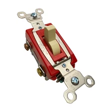 Pass & Seymour Legrand PS20AC3I Ivory Three Way Switch, 20A, 120/277VAC