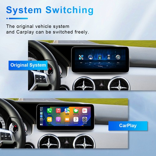 10.25'' Car Multimedia Screen Carplay Wifi BT For Mercedes Benz GLK X204 2013-15 - Imagen 5 de 12