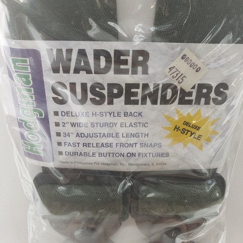 Hodgman Wader Suspenders H Style Fishing Elastic 2" Wide 34" Adjustable Length - Picture 3 of 4