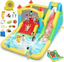 Inflatable Bounce House with 3 Slide, Bounce House for Kids Indoor/Outdoor Use  