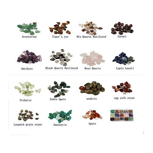 1Box DIY Mixed Gemstone Chips Loose Beads for Jewellery Making Crafts Handmade - Picture 5 of 11