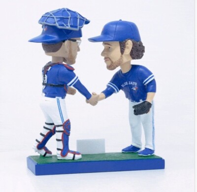ロマノ＆ジャンセン トロント ブルージェイズ ボブルヘッド ROMANO & JANSEN HANDSHAKE BOBBLEHEAD TORONTO BLUE JAYS SGA 04/24