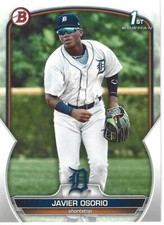 2023 Topps Bowman 1st Prospect Rookie Card RC Javier Osorio BP-4 Detroit Tigers+