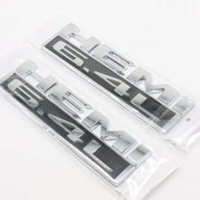 2X Chrome Black Side Fender Emblems Badge Fits for RAM 1500 2500 3500 Hemi 6.4 L