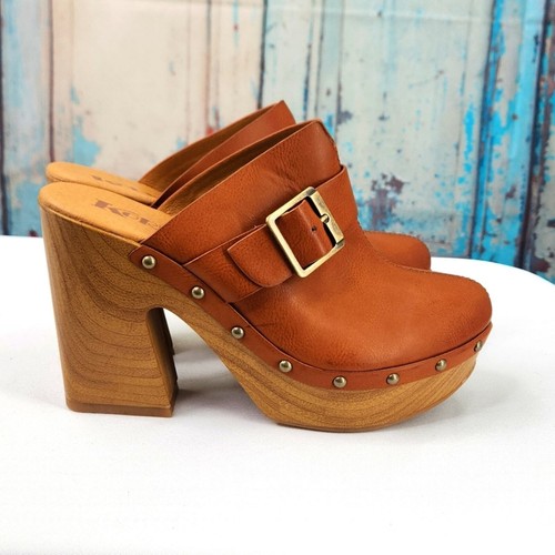 Korks Debbi hellbraune Clogs