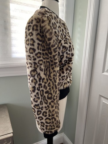 KATE SPADE BROOME STREET Faux Fur Bomber Jacket Sz. XS, NWT - Picture 7 of 11