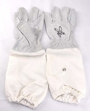 Beekeeping Gloves XSmall Leather w/ Long Cotton Cuff DH1030