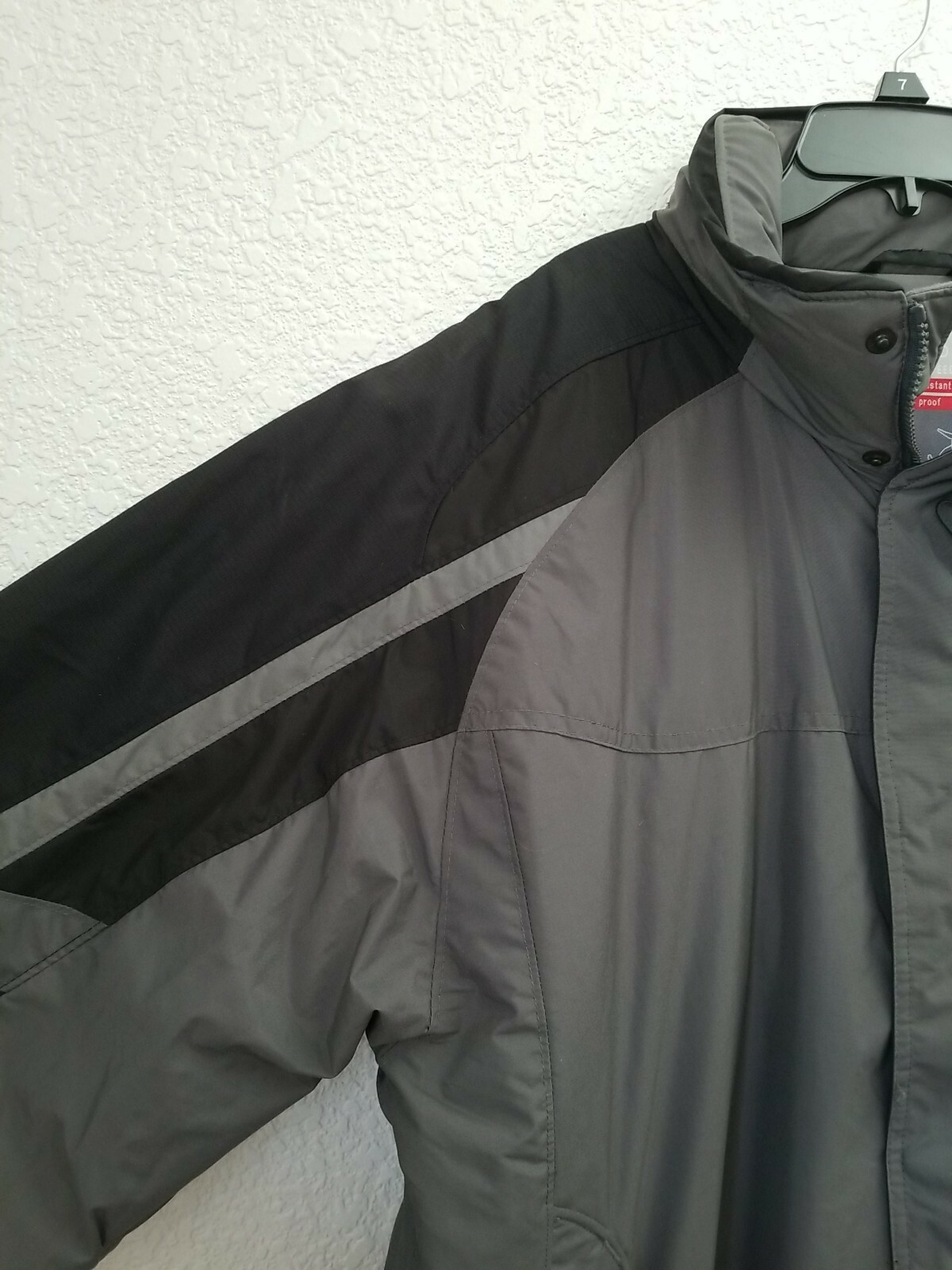 POLAR EDGE Men's Jacket Ski Coat Full Zip Fur Removal Hoodie Size L Gray Used