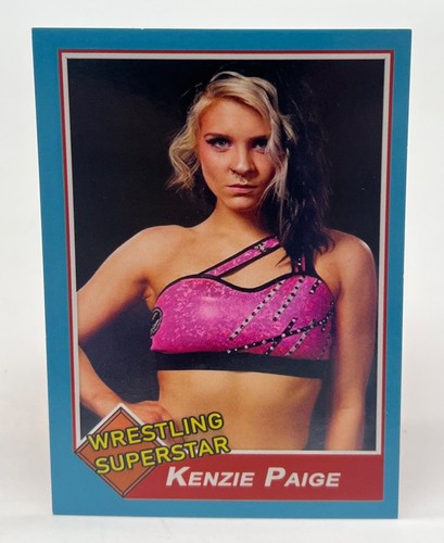 Kenzie Paige Pro Wrestling Loot Trading Card AEW WWE NWA Wrestler All Star - Picture 2 of 6