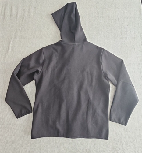 Reebok Full Zip Hoodie Men's Large Black Long Sleeve Activewear Streetwear Y2K - Picture 2 of 12