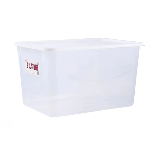 10 x 9L Plastic Storage Box Container Food Grade Fridge Freezer Organizer Tub - Picture 2 of 2