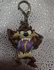 Taz Tasmanian Devil Eating Easter Egg Keychain Tazmanian Backpack Charm