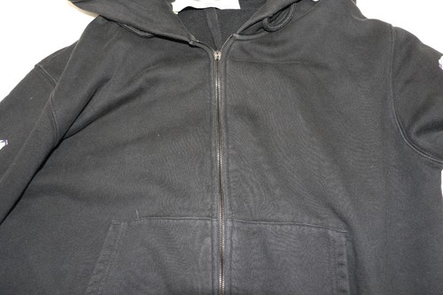 OFF-WHITE Airport Tape Zip Up Hoodie XL - Black/White *READ* - Picture 9 of 24