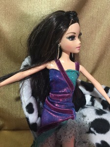 Barbie My Scene Nolee Doll Raven Straight Hair Rooted Eyelashes
