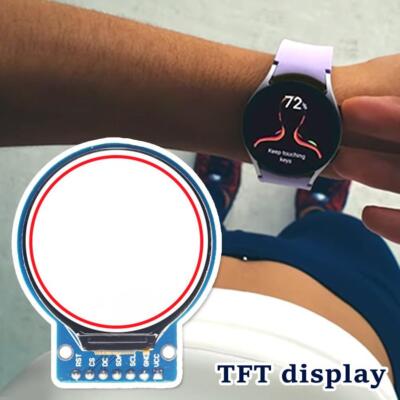 TFT-LCD-Anzeigemodul, rund, RGB, 240 x 240, GC9A01, 4-adrig, SPI-Schni  E3H6