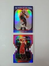 2021-22 Optic ZACH LAVINE 75 Years of the NBA #32 + Prizm Red White Blue #107