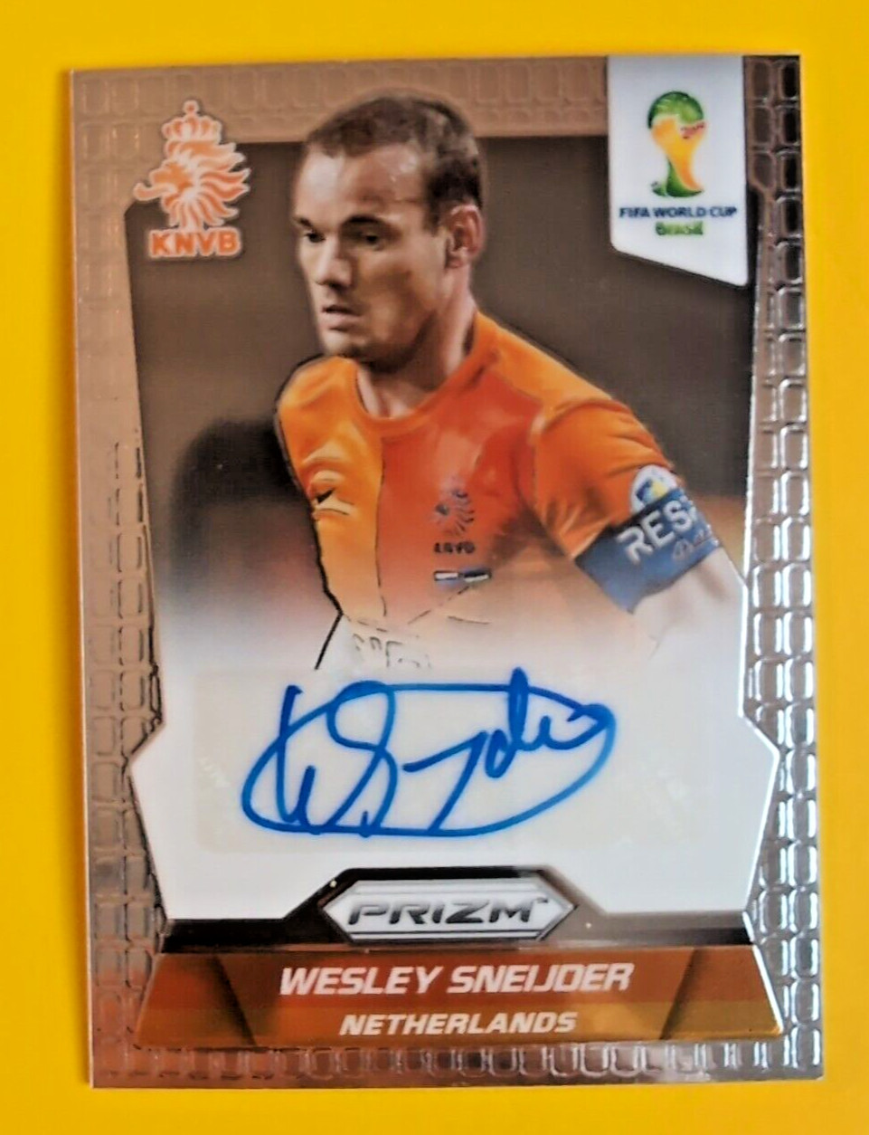 WESLEY SNEIJDER AUTO 2014 PANINI PRIZM WORLD CUP Autograph Signature S-WS KNVB