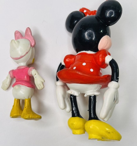 Disney Minnie Mouse And Daisy PVC Figures Vintage 5” & 3 1/2” - Picture 3 of 3