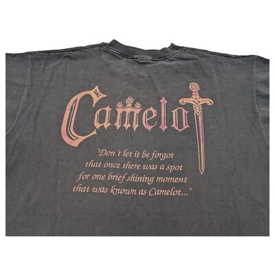 VTG 90s Camelot Robert Goulet Black XL T-Shirt Single Stitch USA Made