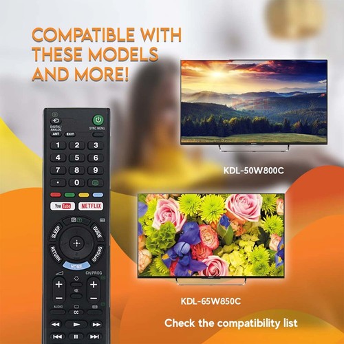 SONY REMOTE CONTROL For ALL SONY TV LCD LED NETFLIX Bravia 4k Ultra HD Smart AU - Picture 5 of 8