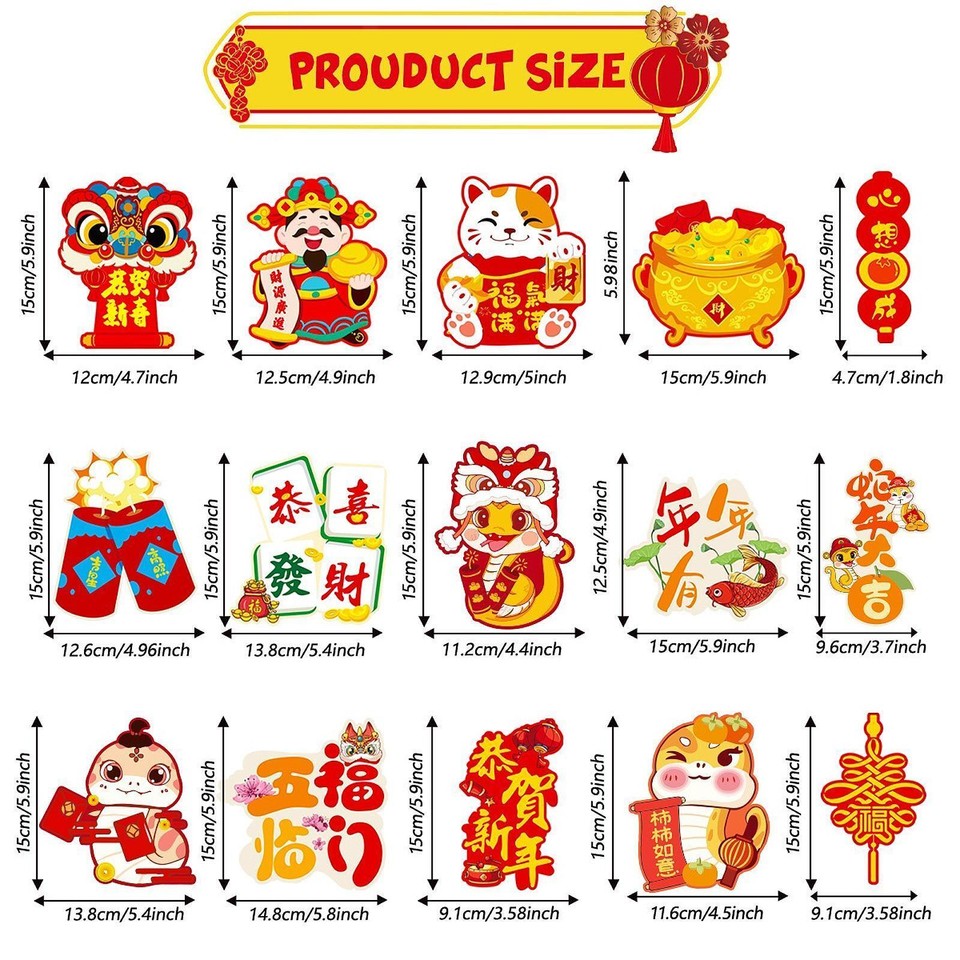 2025 Chinese New Year Hanging Decorations Ornaments Charm Housewarming