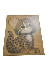 Vintage Hallmark Leopard Cub Cat Large Photo Album 13 x 11 1973 No Pages