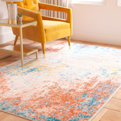 SAFAVIEH Tulum Collection TUL207A Ivory / Pink Rug