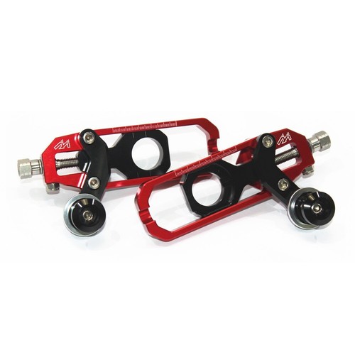 MAD-MOTO For KAWASAKI ZX-10R ZX10R 11-19 Chain Adjuster Tensioner With Spool RED - Picture 5 of 8