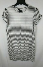 Sanctuary T-Shirt Dress, Black/White Stripe, Women's Large