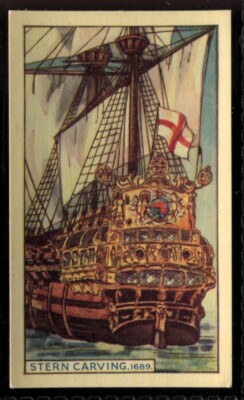 Tabakkarte, Murray Sons, DIE GESCHICHTE DER SCHIFFE, 1940, Sternschnitzerei 1689, #23