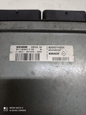 Siemens – Calculateur Moteur Pour Renault Kangoo 1.2 58cv – S118301118 A – Occasion