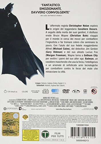 Batman Begins [Italian Edition] [Region Free] - DVD - New - Picture 1 of 1
