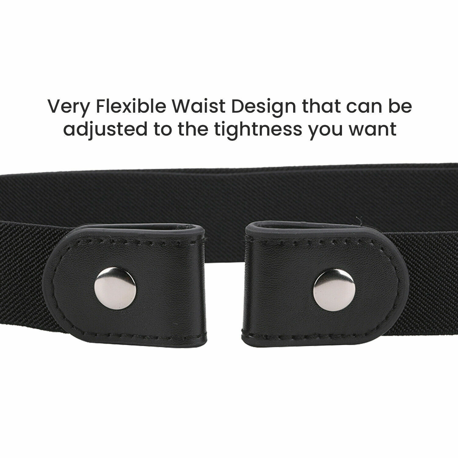 Women Mens No Bulge Hassle Buckle Free Elastic Belts Invisible Belt