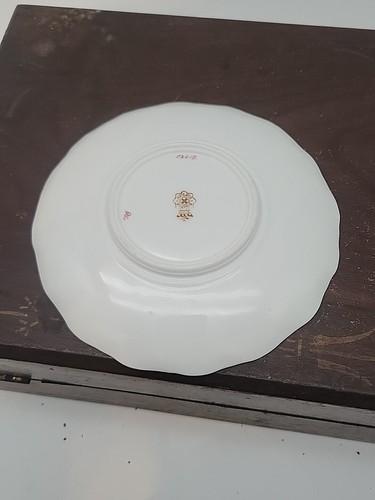 LESEN Antike Doulton Burslem handbemalte Teetasse Tasse & Untertasse Bone China England - Bild 12 von 18