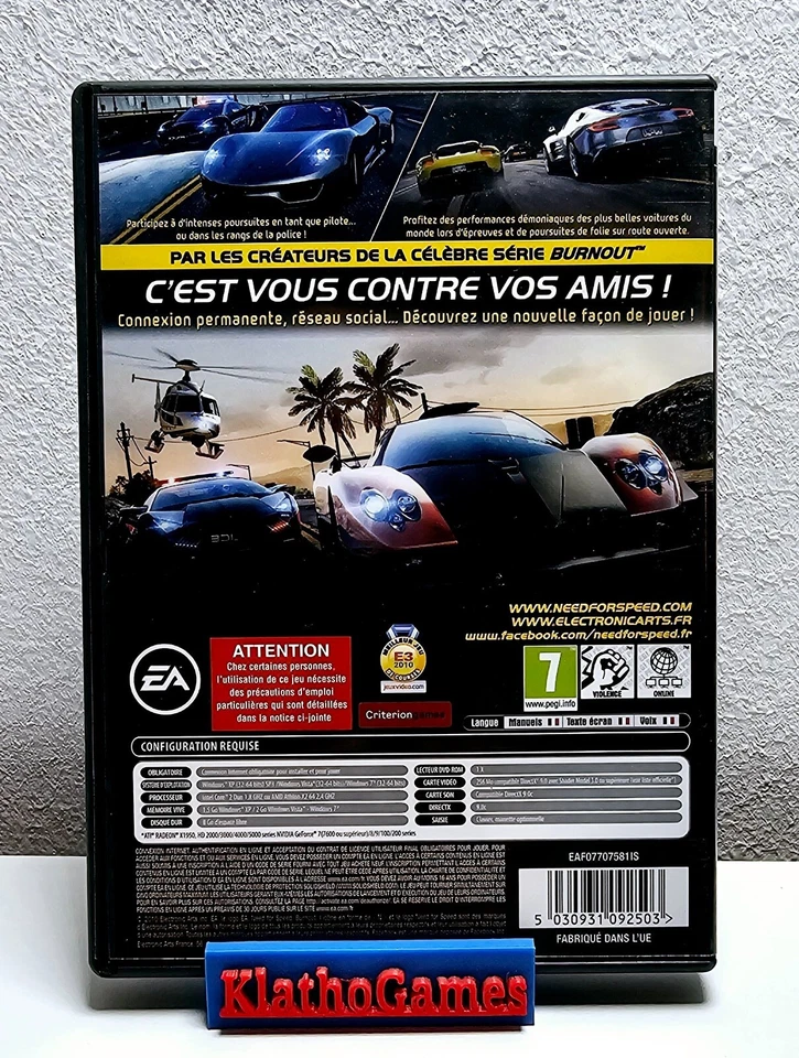 PC Computer Spiel Need for Speed The Run NFS Y928 - Bild 2 von 3