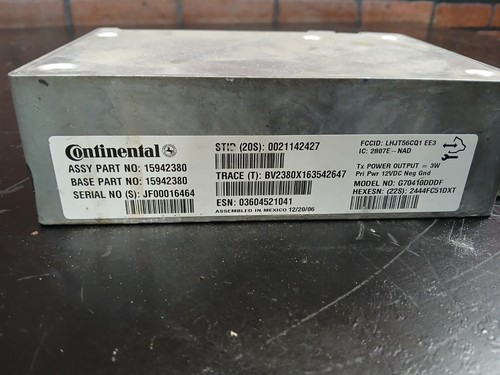 2007-2008 Pontiac Solstice GXP Communication Control Unit Module 15942380 - Picture 3 of 6
