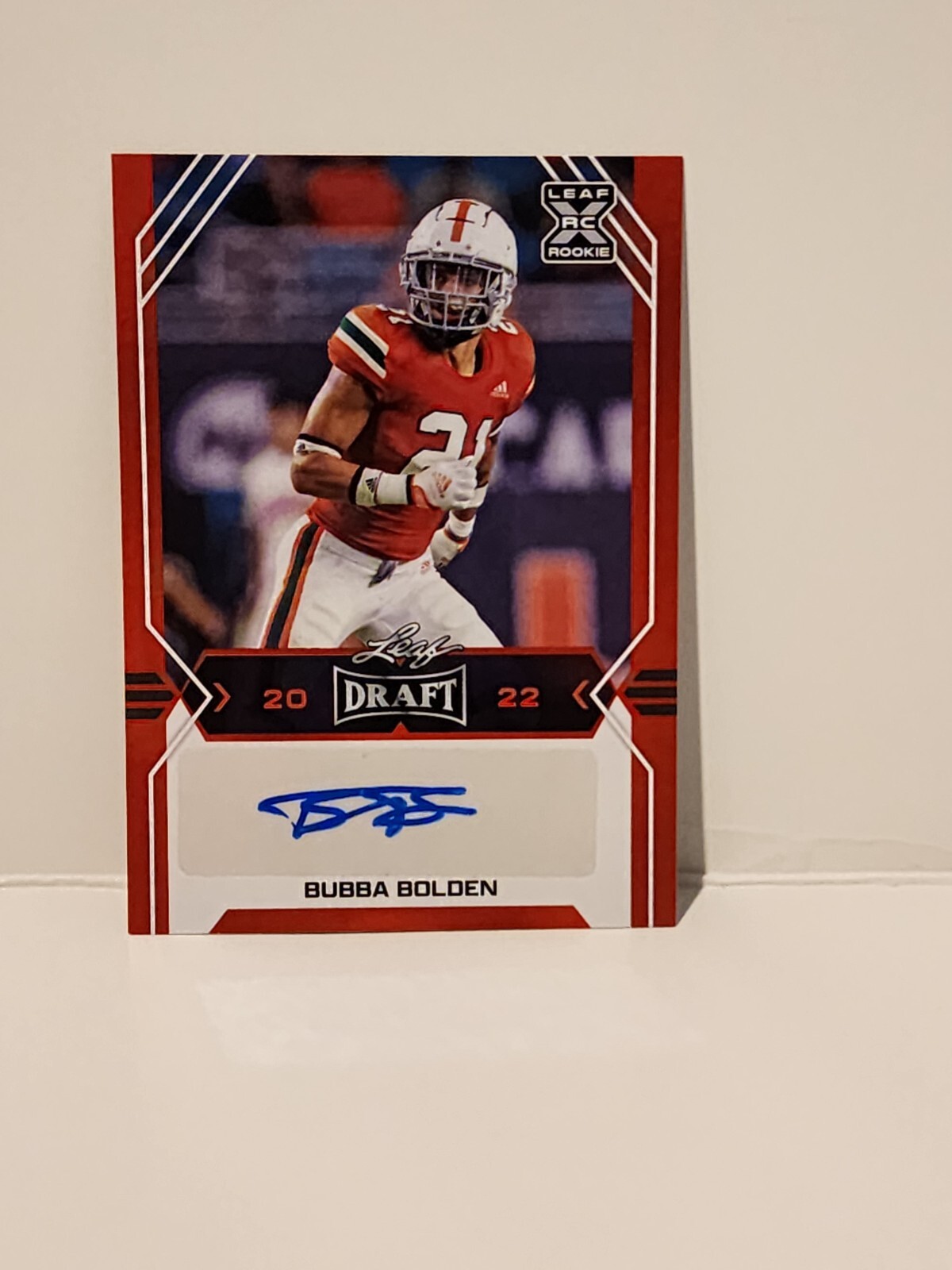 Bubba Bolden 2022 Leaf Draft Autograph #BA-BB1