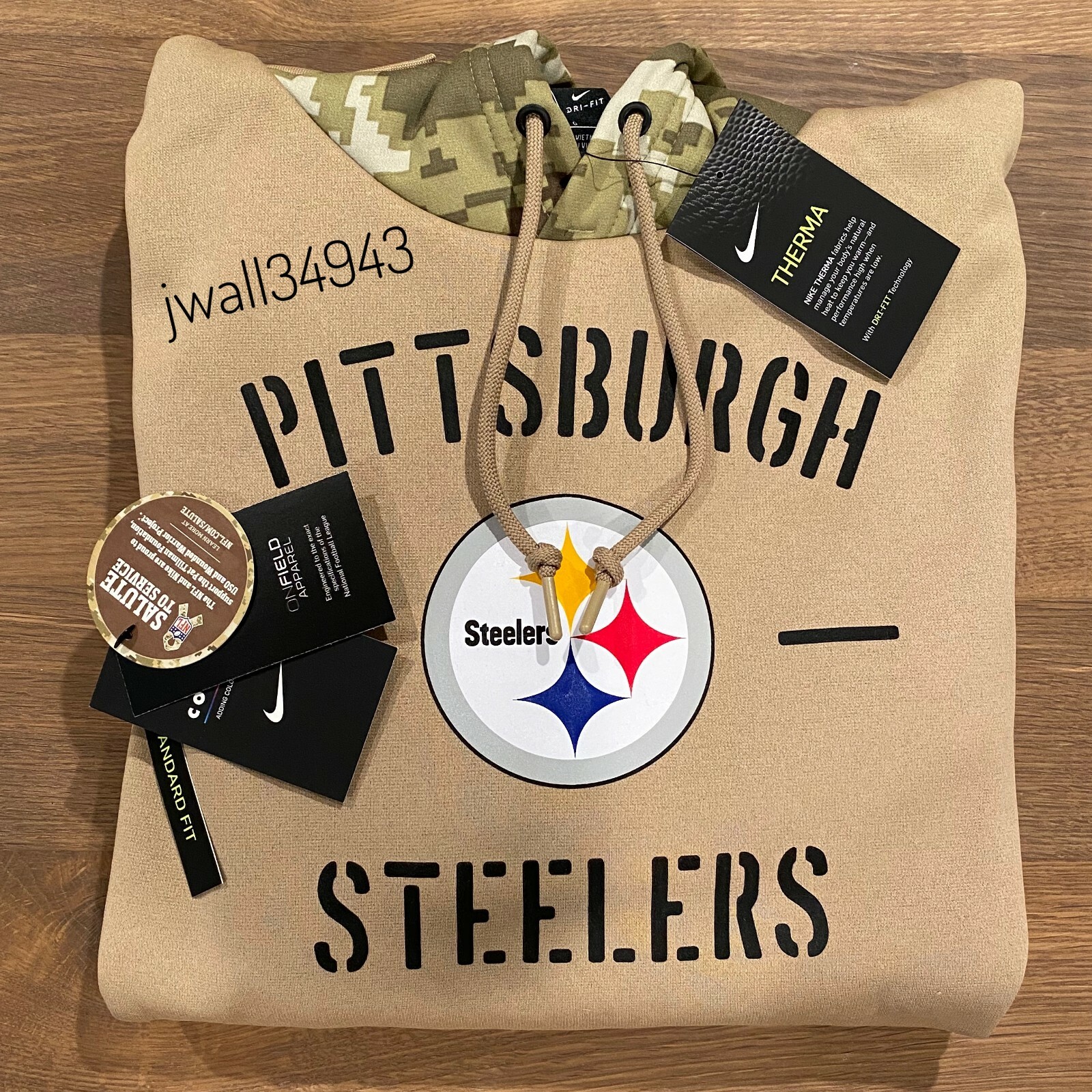 mens steelers salute to service hoodie