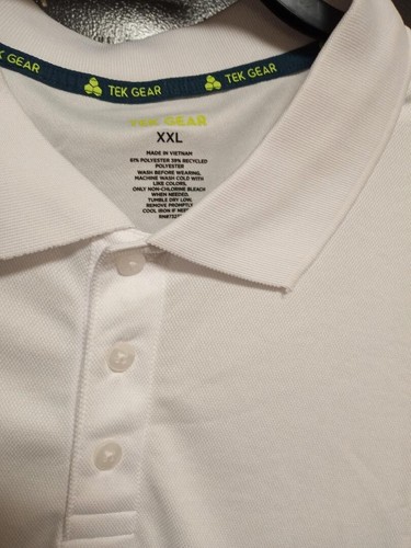 Men's( 2Xl) Tek Gear- Dry-Tek Short Sleeve- Polyester Polo Shirt! UPF/25-Bonus!! - Picture 3 of 3