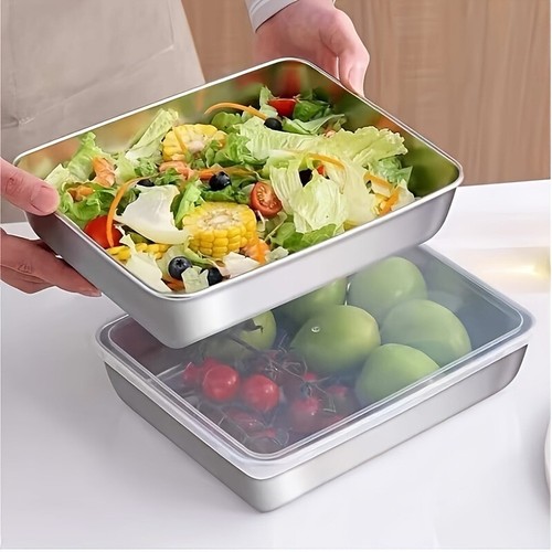 10pcs Stainless Steel Food Storage Containers Set with Airtight Lids Stackable - Picture 2 of 12
