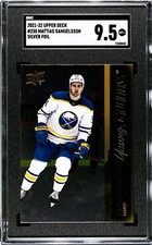 MATTIAS SAMUELSSON 2021 UPPER DECK YOUNG GUNS SILVER FOIL ROOKIE MINT SGC 9.5 RC