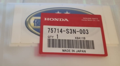 GENUINE HONDA SABER UA4 JDM JAPANESE STICKER GLASS EMISSION COMPLIANCE PARTS