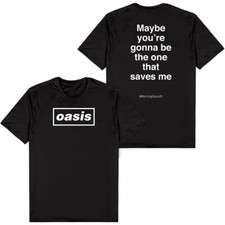 OASIS LOGO T-SHIRT XXL 3XL NWT BLACK TSHIRT BAND LIAM NOEL GALLAGHER OFFICIAL